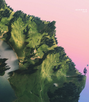 Abstract picture of a person dancing