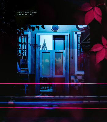 Abstract picture of a person with flowers in the face