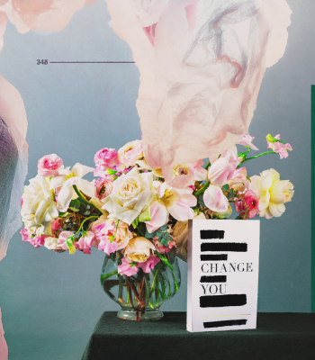 Abstract picture of a person thinking